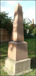 Obelisk commemorating the orderlies 