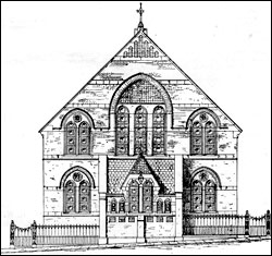 In Church Street - an early sketch of the church
