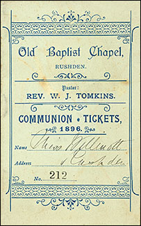 communion tickets