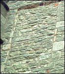 Picture of the blocked window in the South Transept