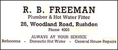 R B Freeman advert