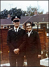 In typical Salvation Army Uniform