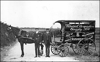 An early photograph of the Co-op delivery wagon