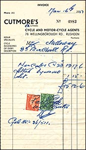 1953 invoice