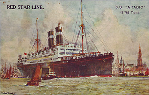 Photograph of the ship that brought Eileen and her parents home