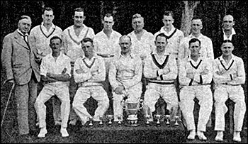 Picture of The Cricket Team 1936 with the founder Robert Marriott far left