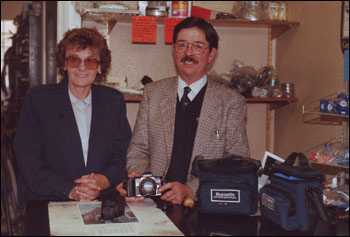 Gill & Bill Poole in the shop