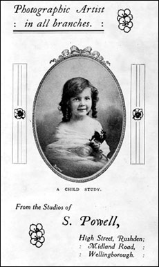 An advert for S Powell, photographer is from 1912