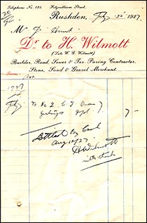 1927 invoice