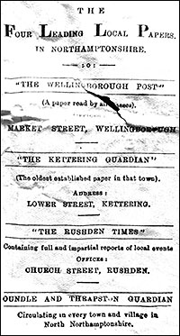 Advert for 4 newspapers