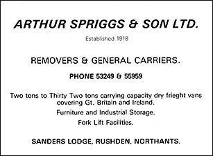 A Spriggs & Son Ltd