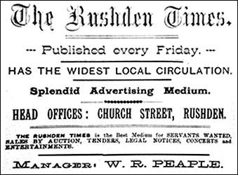 Rushden Times advert