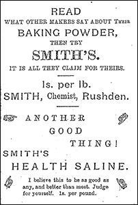 advert for baking powder