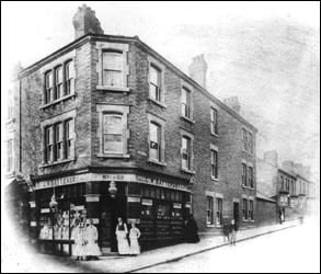 Battersby's Grocery Shop stood at the bottom of Queen Street