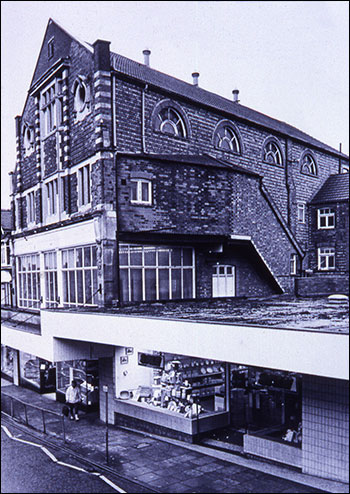 The old hall and new store on the site of the Succoth Church