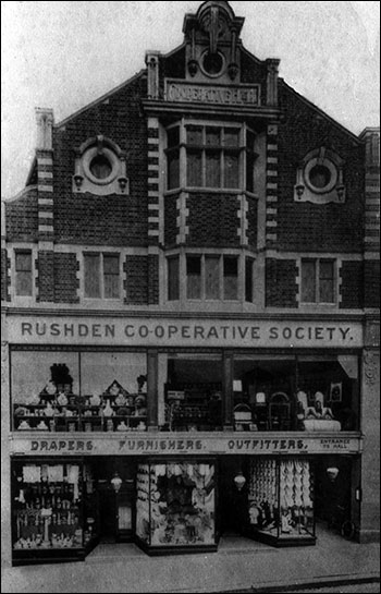 The new Co-op Drapery store and hall above