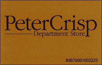 Peter Crisp store card