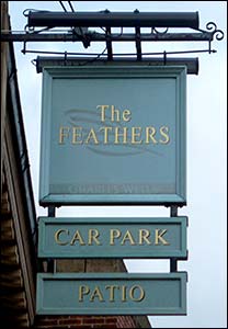 The sign of the Feathers Inn