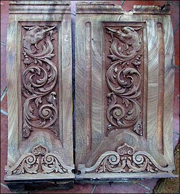 Carved panels