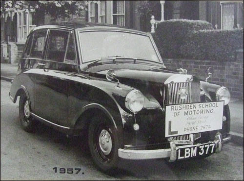 Photo of Triumph Mayflower Don's first driving school car