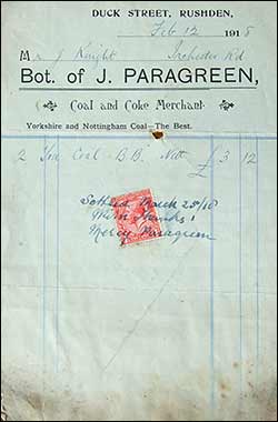 1918 invoice