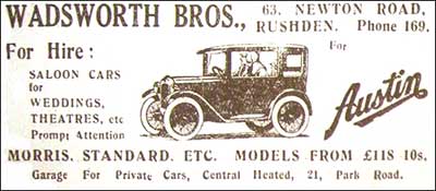 Wadsworth's advert 1932