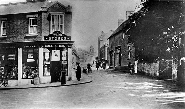 in about 1910, looking up Newton Road