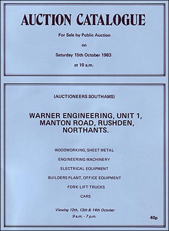 Warners 1983 catalogue