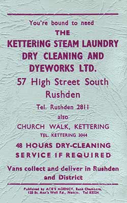 Advert - Steam Laundry