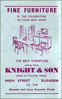 Advert for Knight & Son