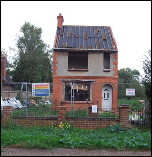 Mrs Simms' house - demolished in 2007