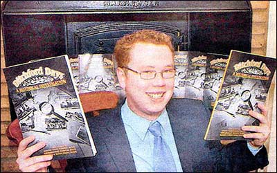 Jon-Paul Carr with copies of Ditchford Days