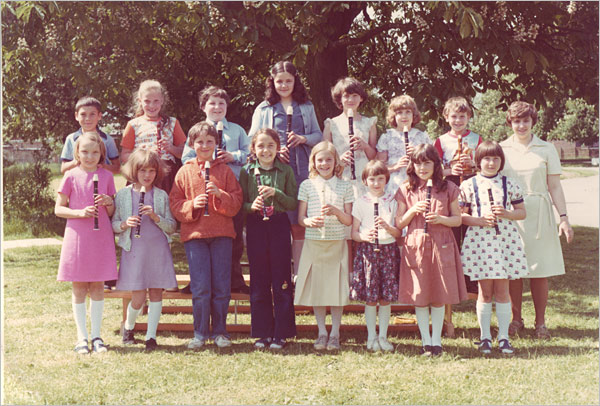 photograph of  Recorder Group-mixed classes 1979.