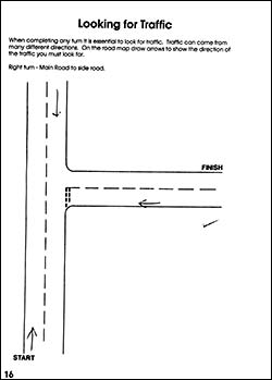Page from the workbook showing where to look for traffic