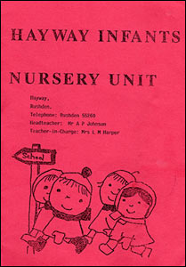 The cover of the Hayway Nursery Unit Information Bookle