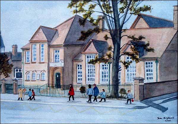 A painting of the school 2001
