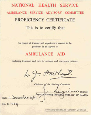 Certificate 1969