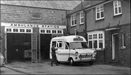 Kettering Ambulance Station in about 1973
