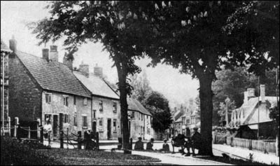 postcard showing the cottages