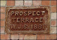 Prospect Terrace plaque