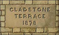 Gladstone Terrace Plaque