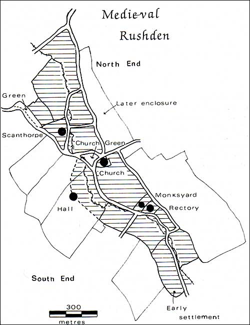 Map of Medieval Rushden
