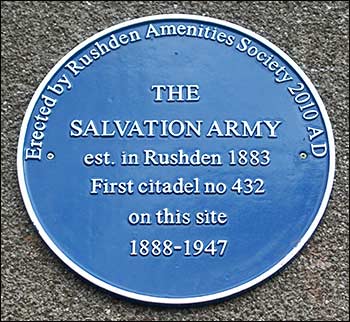 Salvation Army plaque
