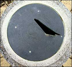 The top of the sundial