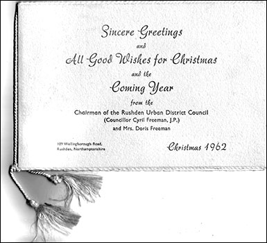 1962 Christmas Card