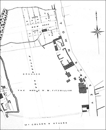 plan showing Denton's farm