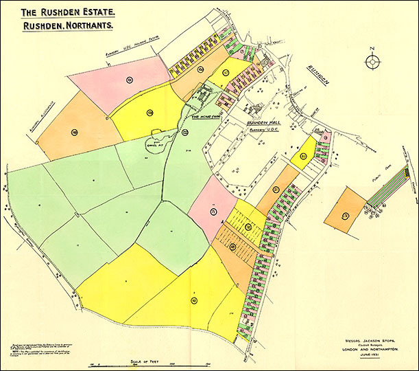 1931 Hall Estate Map
