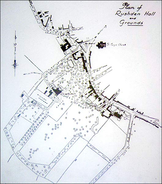 Plan showing the extent of the grounds