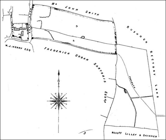 Plan of the area in 1885