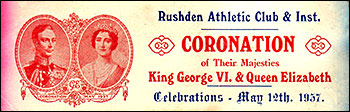 A ticket from the 1937 Coronation celebrations